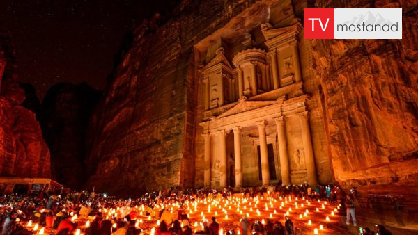 petra-by-night شهر مقدس پترا سرمنشا پیدایش اسلام
