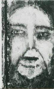 یکی از چهره‌هایی که در ماه اوت سال ۱۹۷۱، بر روی کف بتونی خانه ماریاگومزپریرا در بلمز دلا مورالدا پدیدار شد.